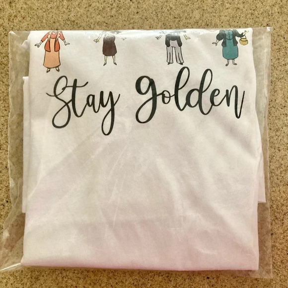 White Medium Short Sleeves “Golden Girls Tshirt” BNWOT - Picture 5 of 5
